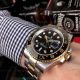 Perfect Replica Rolex GMT-Master II Black Face 2-Tone Band 40mm Watch (2)_th.jpg